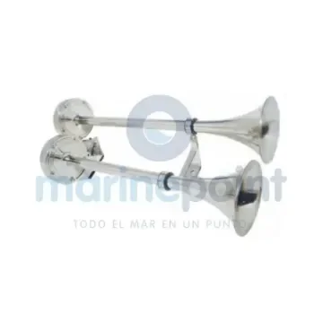 Ongaro Double Trumpet Horn Stainless Steel - GS12011 product image