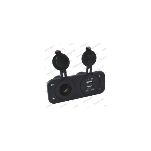 Panel with Cigarette Lighter Socket and Dual USB Ports - 44250506 product image