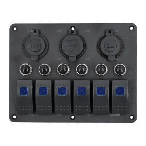 12V Led Electrical Panel with 6 Switches - 44250577 product image