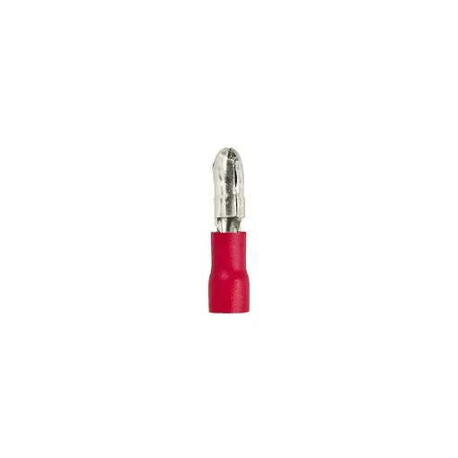 Red Male Pre-Insulated Cylindrical Terminal 1.5mm² - 19566 product image