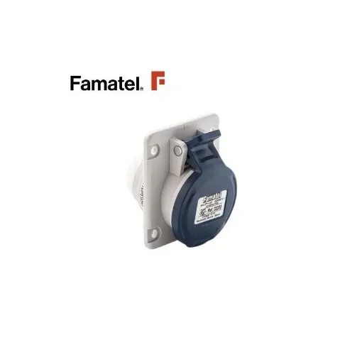 Famatel Flush-Mount Socket 2P+T 16A 250V - 23230 product image