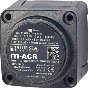 Blue Sea - Series M 12/24V 65A Automatic Charge Relay - 297609 product image