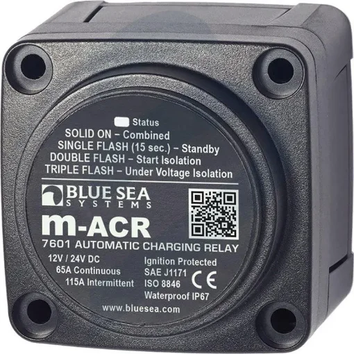 Blue Sea - Series M 12/24V 65A Automatic Charge Relay - 297609 product image