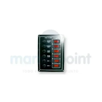 Control Panel 6 Illuminated Switches and Disconnectors - 40250072 product image