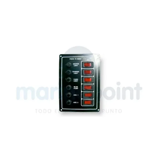 Control Panel 6 Illuminated Switches and Disconnectors - 40250072 product image