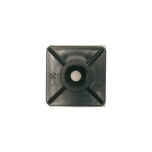 Black Self-Adhesive Nylon Cable Tie Support - 5026481 product image