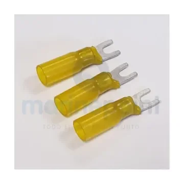 Yellow M6 Heat Shrink Fork Terminal 4–6 Mm² - 5559214 product image