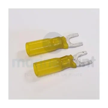 Yellow M5 Heat-Shrink Fork Terminal - 5559224 product image