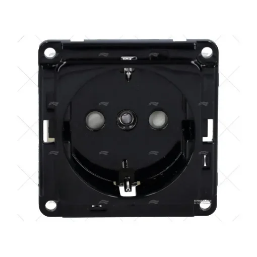 Black Power Outlet Without Cover for Marine Installation - 64000023 product image