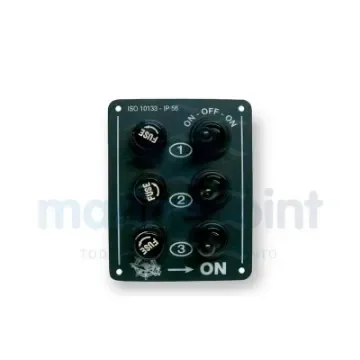Osculati Panel with 3 Switches and Fuses - 64000178 product image