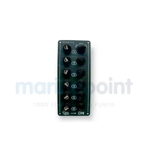 Panel 6 Switches + 6 Fuses - 64000179 product image