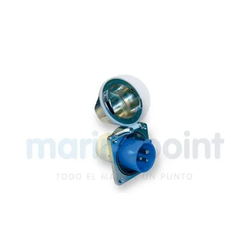 Electric Base Socket 16A 2+T Dia.43 Chromed - 64000127 product image