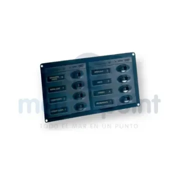 Hella Marine - 8 Position Horizontal Panel 12v Grey - 67000208 product image