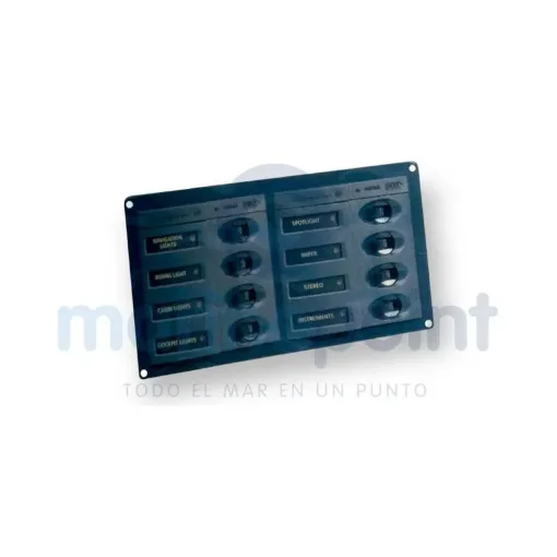 Hella Marine - 8 Position Horizontal Panel 12v Grey - 67000208 product image