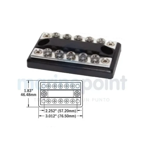 Blue Sea - Double Connection Plate 100A, 5 Circuits - BS2701 product image