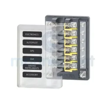 Blue Sea 6 Fuse Panel with Earth Socket - BS5015 product image