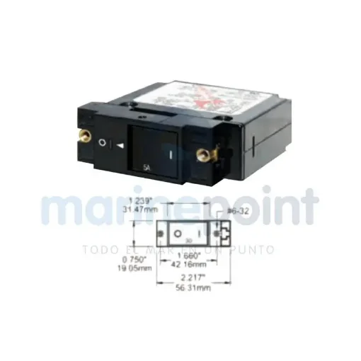 Carling Technologies Flat Magnetic 1P Switch - BS7404 product image