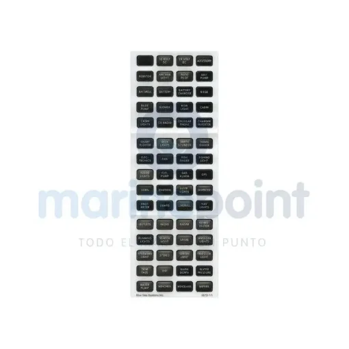 Blue Sea Adhesive Label Set for Electrical Panels - BS8214 product image