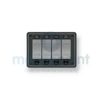 Blue Sea Horizontal Panel with 4 Switches - BS8262 product image