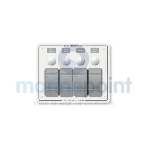 Blue Sea Waterproof Horizontal Panel with 4 Switches - BS8272 product image