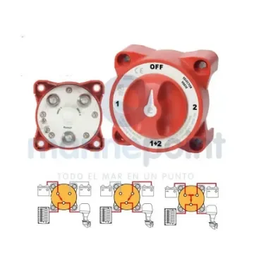 Blue Sea Dual Battery Selector Switch 4 Positions - BS9002E product image
