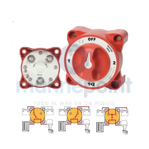 Blue Sea Dual Battery Selector Switch 4 Positions - BS9002E product image