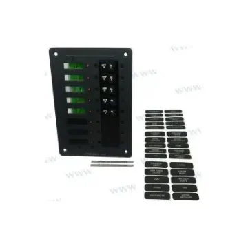 Blue Sea 8 Switch Panel with 15A Protection - BS8676 product image