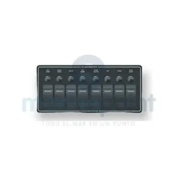 Blue Sea - Black Horizontal Panel with 8 Waterproof Switches - BS8371 product image