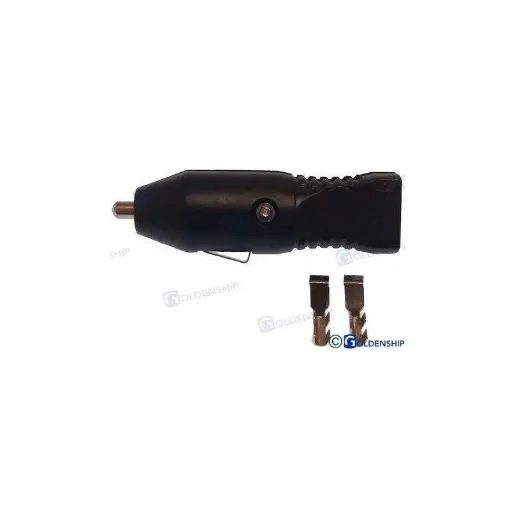 Cigarette Lighter Socket with Black PVC Rubber Cover - GS11002 product image
