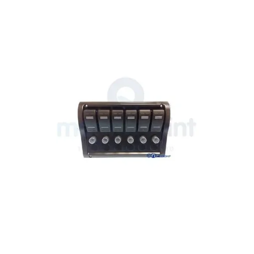 Horizontal Panel with 6 Illuminated Toggle Switches - GS11177 product image