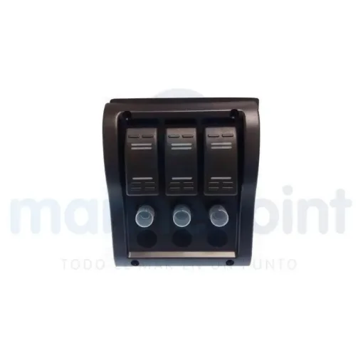 3 Switch Panel with 3 Fuses - GS11176 product image