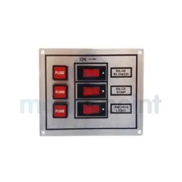 Panel with 3 Illuminated Switches - GS11192 product image