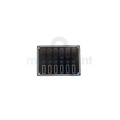 Panel of 6 Toggle Switches 12V - GS11195 product image