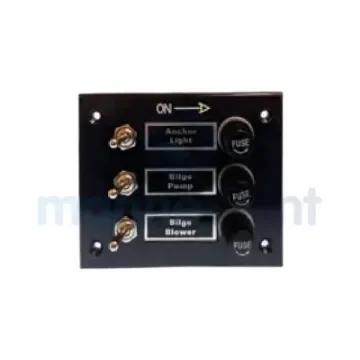 Marine 3-Switch Panel with AGC/SFE Fuse Holders - GS11190 product image
