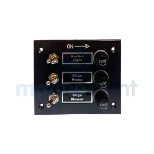 Marine 3-Switch Panel with AGC/SFE Fuse Holders - GS11190 product image
