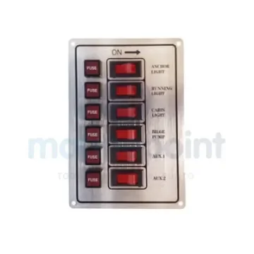 Vertical Electrical Panel with 6 LED Switches - GS11193 product image