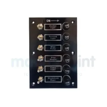 6-Switch Panel with Marine Fuse Holder - GS11191 product image