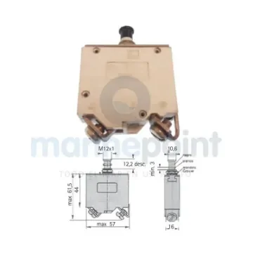 ETA 80A Single-Pole Thermal Switch Panel Mount - GS11426 product image