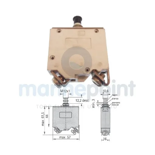 ETA 80A Single-Pole Thermal Switch Panel Mount - GS11426 product image