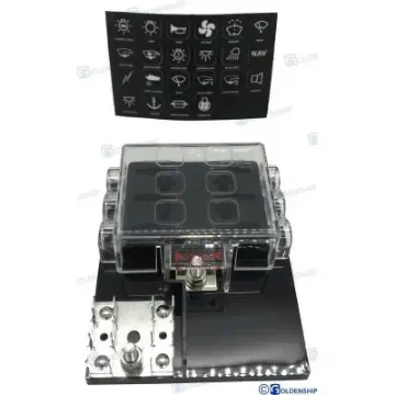 Blue Sea - 6-Fuse Panel with Negative Busbar - GS11410 product image