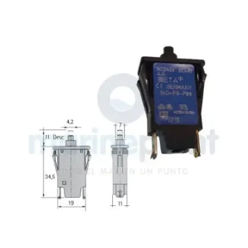 ETA 10A Single-Pole Thermal Magnetic Circuit Breaker - GS11458 product image