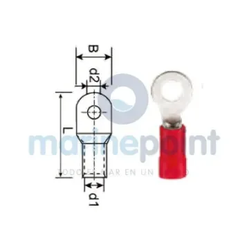 M6 Red Ring Cable Terminals 0.5-1.5mm² - GS11602 product image