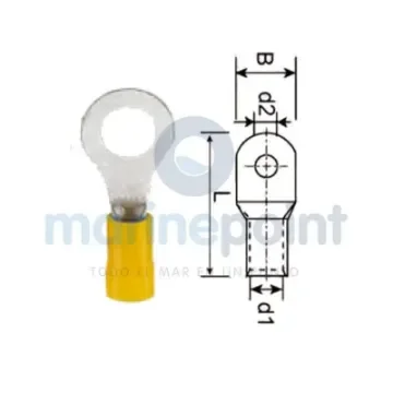 M4 Yellow Ring Cable Terminals 4-6mm² - GS11607 product image