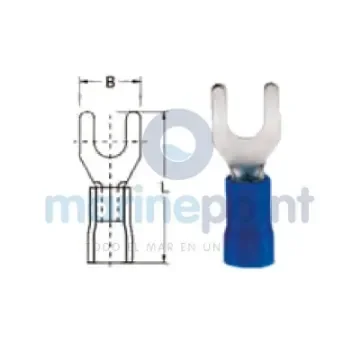 M6 Blue Fork Cable Terminals 1.5-2.5mm² - GS11620 product image