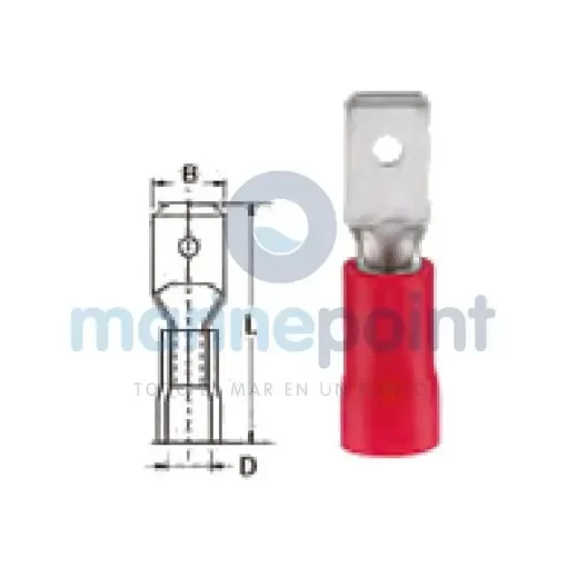 Male Faston Terminals Red 4.8mm - GS11643 product image