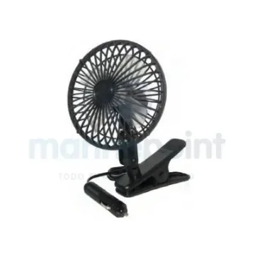 12V Fan with Clamp and Cigarette Lighter Socket - GS13019 product image