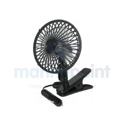 12V Fan with Clamp and Cigarette Lighter Socket - GS13019 product image