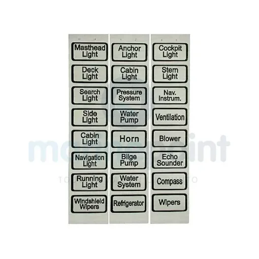 White Adhesive Labels for Goldenship Panels - GS41465 product image