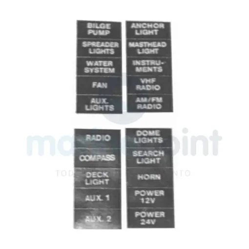 Black Adhesive Labels for Panels - GS41466 product image