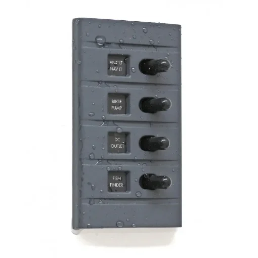 Waterproof Panel 4 Switches + Voltmeter - 66994 product image